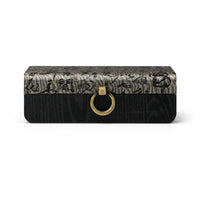 Wooden Storage Box with Hinged Lid Compact for Wardrobe