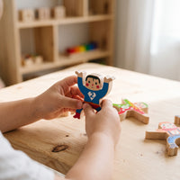 Wooden Strongman Stacking Balance Blocks for Kids, Educational Toy for Early Learning