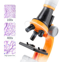 Upgraded Children's Microscope Toy Science Experiment Set for Students