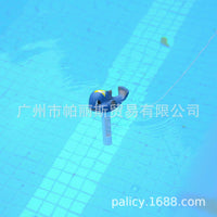 厂家直供 泳池设备卡通动物温度计 泳池配件蓝色鲨鱼浮水温度计