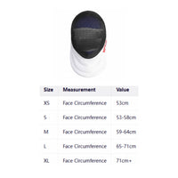Fencing Epee Mask Oval Opening Training Fencing Mask Side Coverage