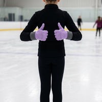 Kids' Winter Ice Skating Gloves - Waterproof, Non-Slip, Thermal for Cycling & Training