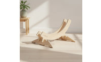 Freestanding Wooden Bike Stand Natural Bike Display Stand Compact Bike Storage Rack Sturdy for Living Room