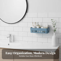 Adhesive Wall Rack Multi-Purpose Adhesive Caddy with Drawer Versatile Use