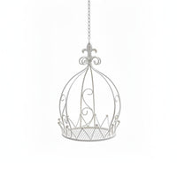 Crown Hanging Planter Easy to Display Iron Hanging Basket Vintage for Balcony