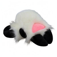 Furry Hoof Gloves Claw-Like Fingers Animal Paw Mittens Soft Costume Accessory for Cosplayers