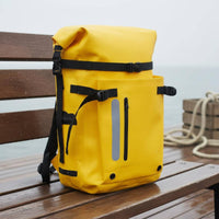 Diving Gear Bag External Fin Pocket Waterproof Roll Top Backpack Reflective