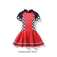 Dress Zipper Closure Costume Flared Costume Dress for Girls, Kids, Halloween