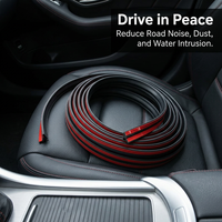 Automotive Sealing Strip Foam Tape, Rubber Seal Strip for Car Door, Truck Sealin #variant:L-Type 3-Hole Seal Strip