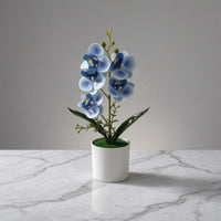 Artificial Flower Realistic Faux Flower Plant Fake Phalaenopsis Easy to Clean Flower Arrangement Real Touch