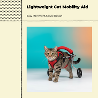 Adjustable wheelchair for disabled cats