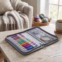 Flexible Interchangeable Knitting Needle Set Portable Interchangeable Circular Knitting Compact Craft Supplies Lightweight for Knitters, Crafters
