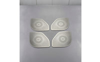4 Pieces Perforated Door Speaker Grille Trim Shiny Speaker Cover Trim Long-Lasting Replacement for Car Owners