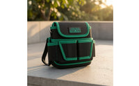 Tool Bag with Waist Strap Multifunction Crossbody Tool Bag Compact Small for Electricians, Home Repairs, Construction Sites