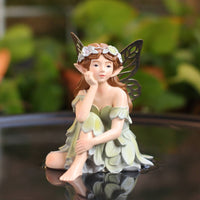 Resin Fairy Statue Gift Idea Fairy Statue Antique Type Home Decor for Micro Landscape