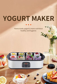 八杯自制酸奶发酵机早餐机商用果酱冰淇淋酸奶酸奶机YOGURT MAKER 英规