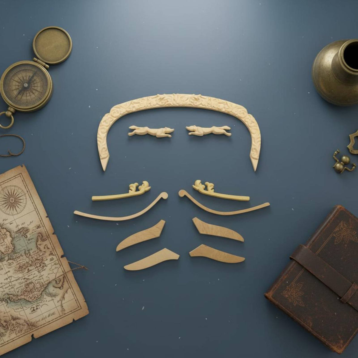 Rattlesnake 1782 Ship Model Cut Parts for Hobbyists, History Buffs