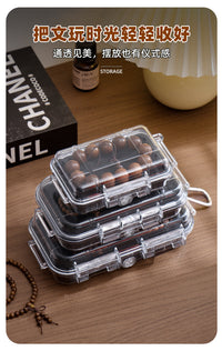 Transparent Acrylic Storage Box for Bracelets and Beads, Portable with Hook