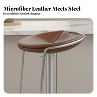 Adjustable rotate Stool with Backrest Italian aesthetic Counter-Height Chair for Pub