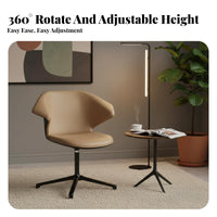 Upholstered Rotating Armchair Light Luxury Aesthetic Lounge Chair Modern Design Plush Cushioning for Homeowners, Living Room