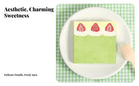 100 Sheets Japanese Design Dessert Themed Memo Pad 6 Designs Cake Design Note Sheets for Students, Office Workers, Scrapbooking, School
