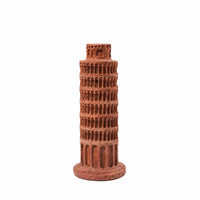 Leaning Spire of Pisa Ornament Travertine Leaning Spire of Pisa Model Rustic Tabletop Ornament for Simplicity Lovers