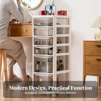 Rolling Makeup Trolley With Drawers Cosmetic Organizer particle-proofresistant Top for Women