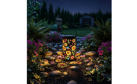 Floral Solar Lantern No Wiring Required Solar Garden Lantern Weatherproof