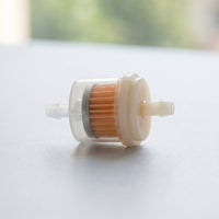10 Pieces Compact Fuel Filter with Transparent Shell Barbed Heater Fuel Filter High Quality Easy to Use for Engine Bay