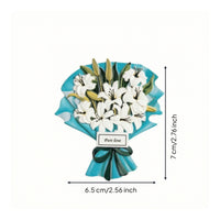 Flower Refrigerator Magnet Resin Flower Fridge Magnets with Layered 3D Bouquet Magnetic Fastener Fade Resistant Strong Hold Suitable for Home Office Locker Decor Gift Giving