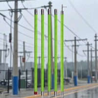High-Voltage Insulated Operating Rod Fiberglass Operating Rod with Hook Segmented for Utility Workers, Electricians, Electrical Switching, Power-Line Operations