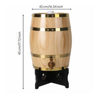 Oak Design Drink Dispenser Food-Grade Liner Barware for Bar, Restaurant