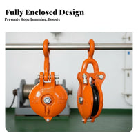 rotating Hook Pulley sturdyDuty recovery Block High Strength for Tow vehicle professionals