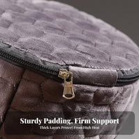 Zippered Fleece Warmer Cover Zipper Closure Soft Body Warmer Pouch Thickened Material Quilted Hot Water Bottle Bag for Adults, Women, Bed, Home