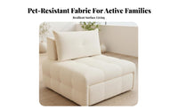 2-in-1 Design plush Floor Sofa Space-Saving adaptable Couch Minimalist design Home Furnishing Foldable for Apartment Dwellers, Students, Young Adults, Balcony, Guest Room, Small Spaces