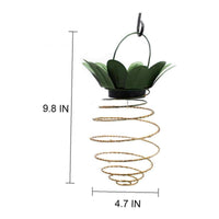 2 Pieces Solar Pineapple Light Auto On/deactivate Wrought Iron Solar Lantern
