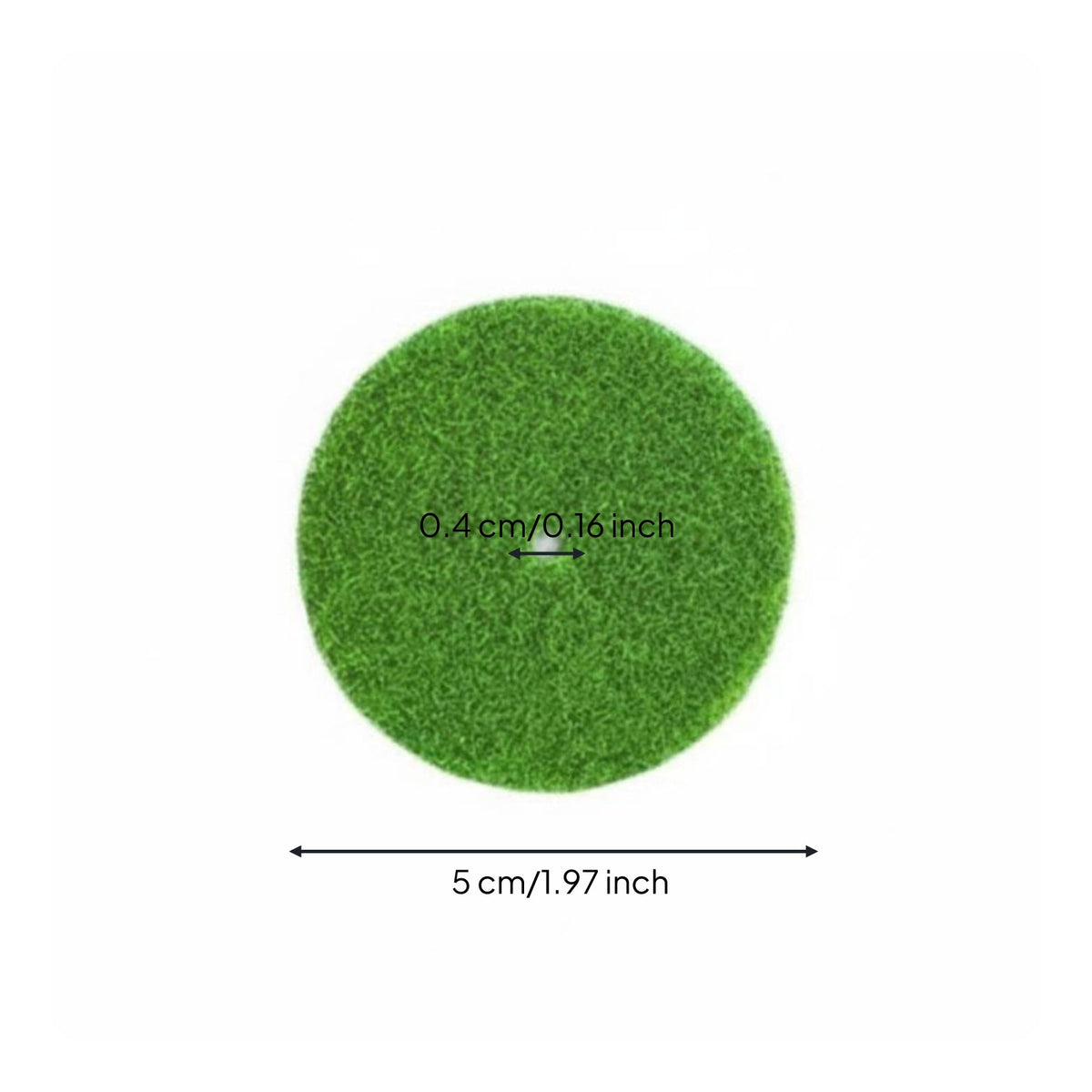 Fake Foliage Disc Realistic Texture Micro Landscape Grass Mat Verdant Verdant Craft Supplies for Crafters