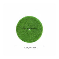 Fake Foliage Disc Realistic Texture Micro Landscape Grass Mat Verdant Verdant Craft Supplies for Crafters