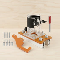 Precision Router Slotting Jig | Handheld, carpentry Routing Fixture, for Workshop