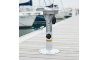 Boat Seat Pedestal with Locking Knob Manual Boat Seat Pedestal with Locking Hardware Stable for Anglers, Boaters