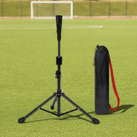 Batting Tee with Carrying Bag Adjustable Height Tripod Batting Tee Foldable Stand for Baseball Athletes, Coaches, Backyard, Training Workouts