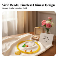 Faux Pearl and Jade Set Gift Box Included Faux Pearl Jewelry Set Classic