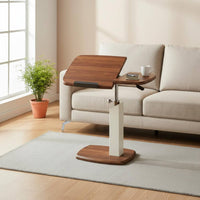 Rolling Bedside Laptop Rotating desk° Rotating Top Adjustable C-Table Gas Lift