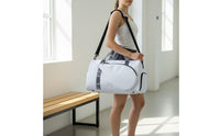 Large Capacity Badminton Racket Bag Portable Wet Dry Separation Bag Lightweight Easy to Clean for Training