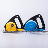 46m Cave Diving Reel with Handle, Durable Plastic Spool with Fixed Clip