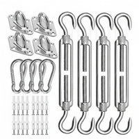 Shade Sail Hardware Set Fixing Parts Shade Sail Mounting Kit Outdoor