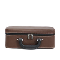 15-Slot Zip-Around Bracelet Case Leather-Like Bracelet Storage Case Padded Lined Interior