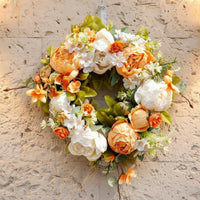 Artificial Peony Wreath Multipurpose Simulation Peony Wreath Handmade