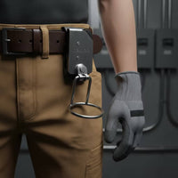 Sturdy Tool Hanger with Quick-Release Clip Easy Access Belt-Mounted Tool Hanger Lightweight Quick Releasing Belt Clip Wear Resistant for Tight Confined Areas