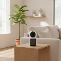 High Resolution Communication System System with Indoor Monitor Compact Tabletop Monitor with Camera Real-Time Visual Communication System Camera Easy Install for Elderly